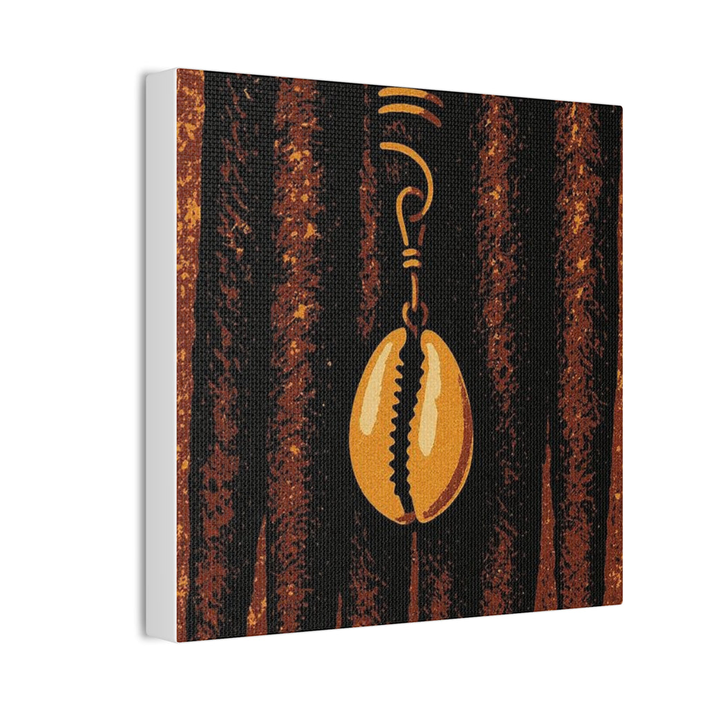 Cowrie Shell Hair Jewelry Wall Art — Boho Beach Coastal Decor