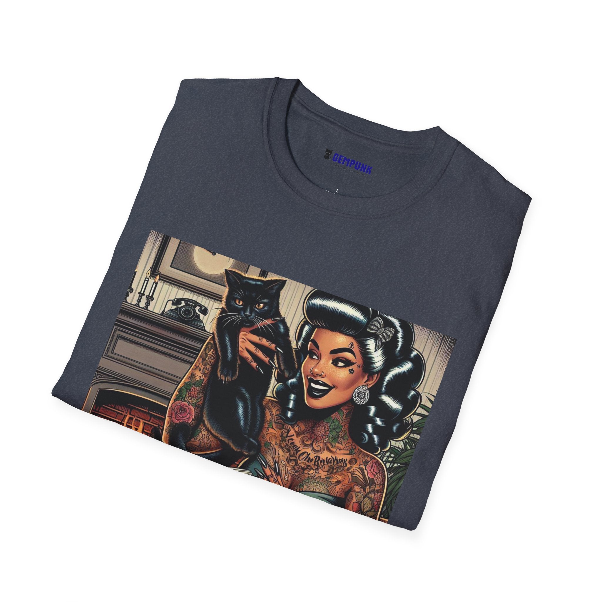 Hot Chick in Chair by the Fireplace T-Shirt