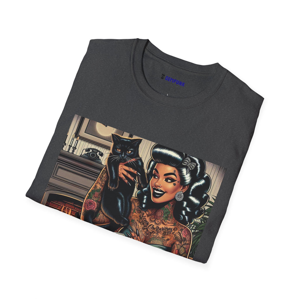 Hot Chick in Chair by the Fireplace T-Shirt