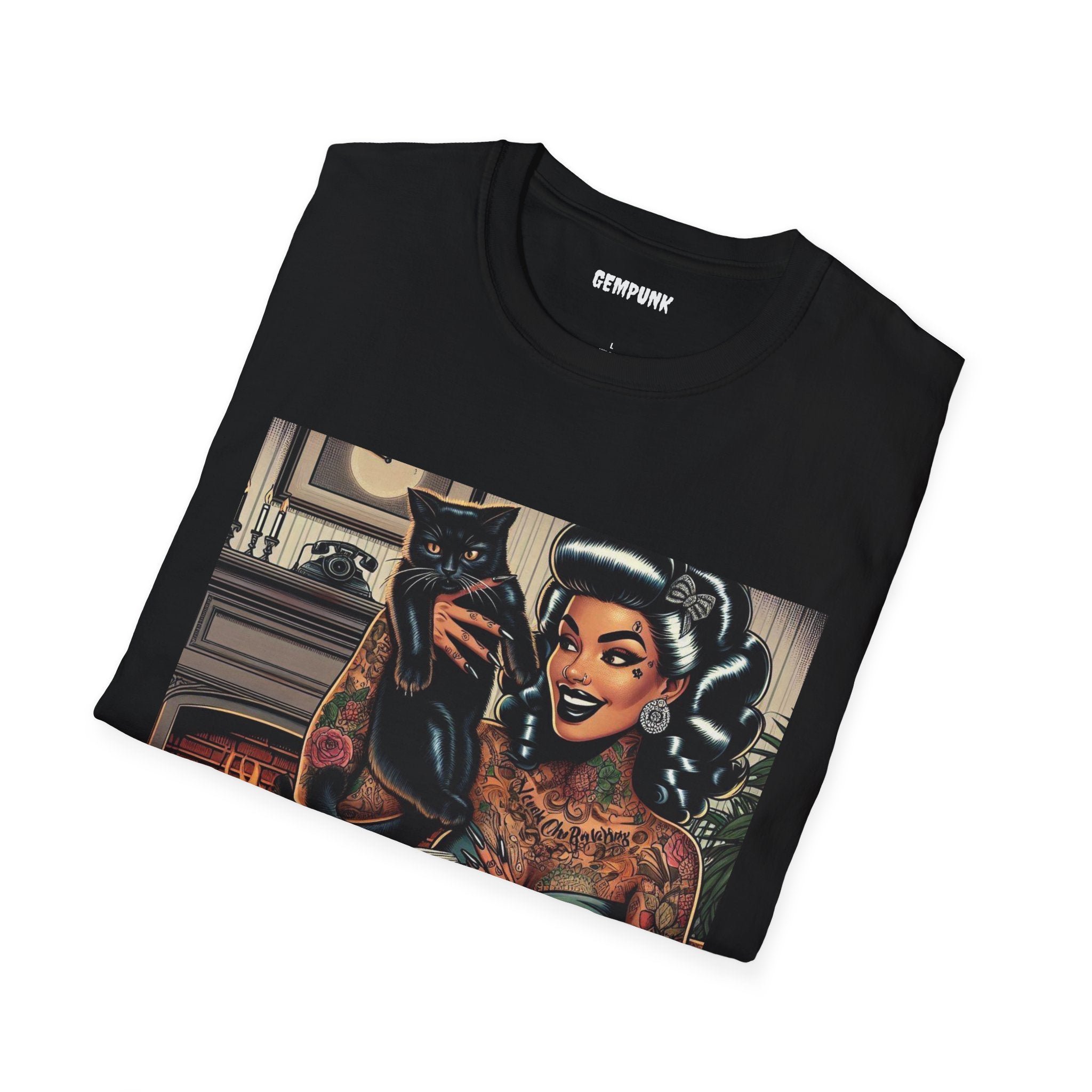 Hot Chick in Chair by the Fireplace T-Shirt