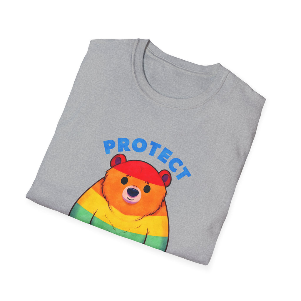 Protect Queer Kids T-Shirt — Rainbow Bear Pride Tee