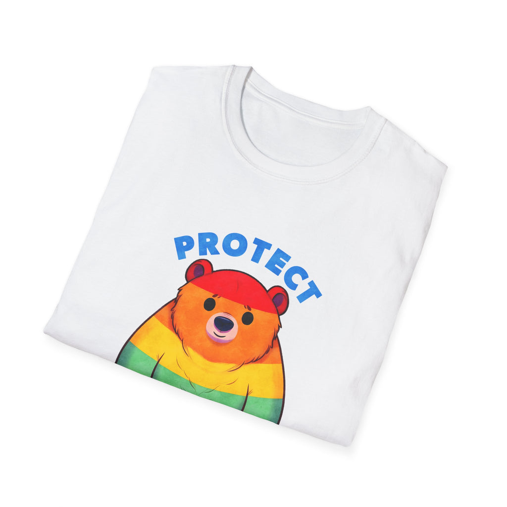 Protect Queer Kids T-Shirt — Rainbow Bear Pride Tee
