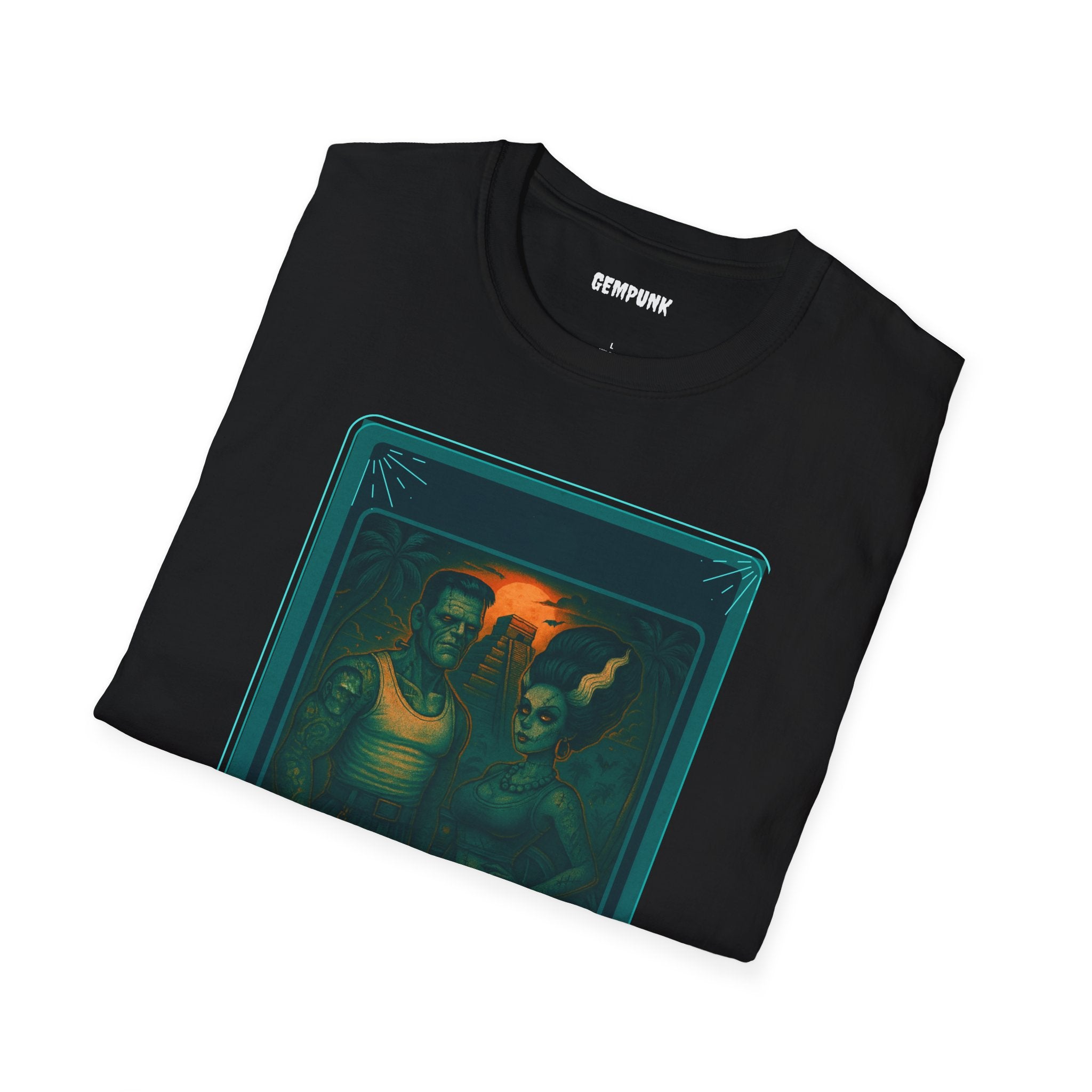 Los Amantes Tarot Art T‑Shirt — Mystical Lovers Card Design