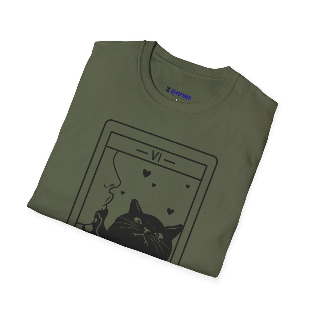 The Lovers Tarot Cat T-Shirt