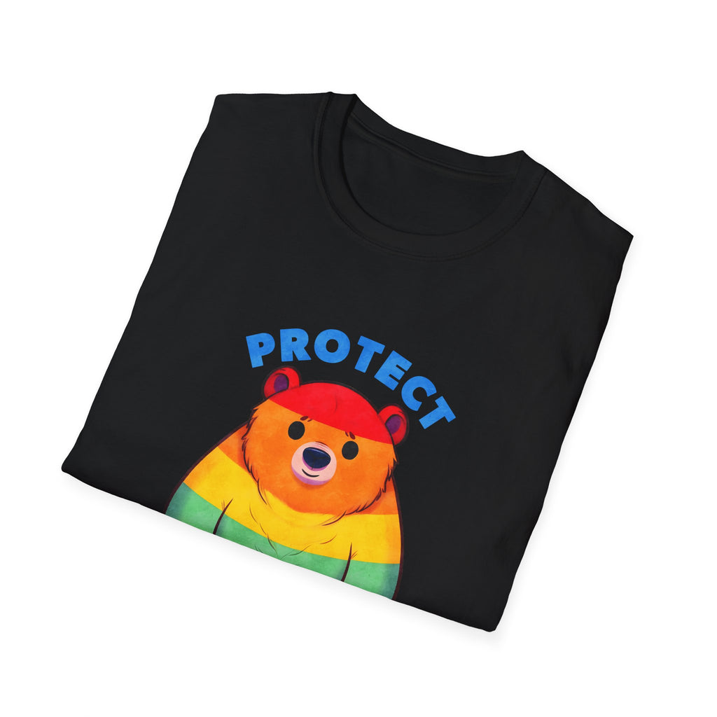 Protect Queer Kids T-Shirt — Rainbow Bear Pride Tee