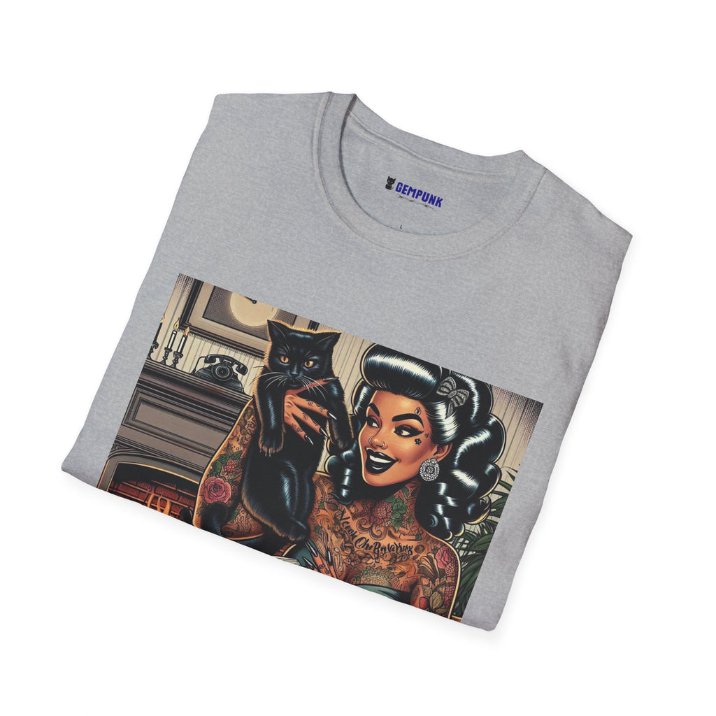 Hot Chick in Chair by the Fireplace T-Shirt