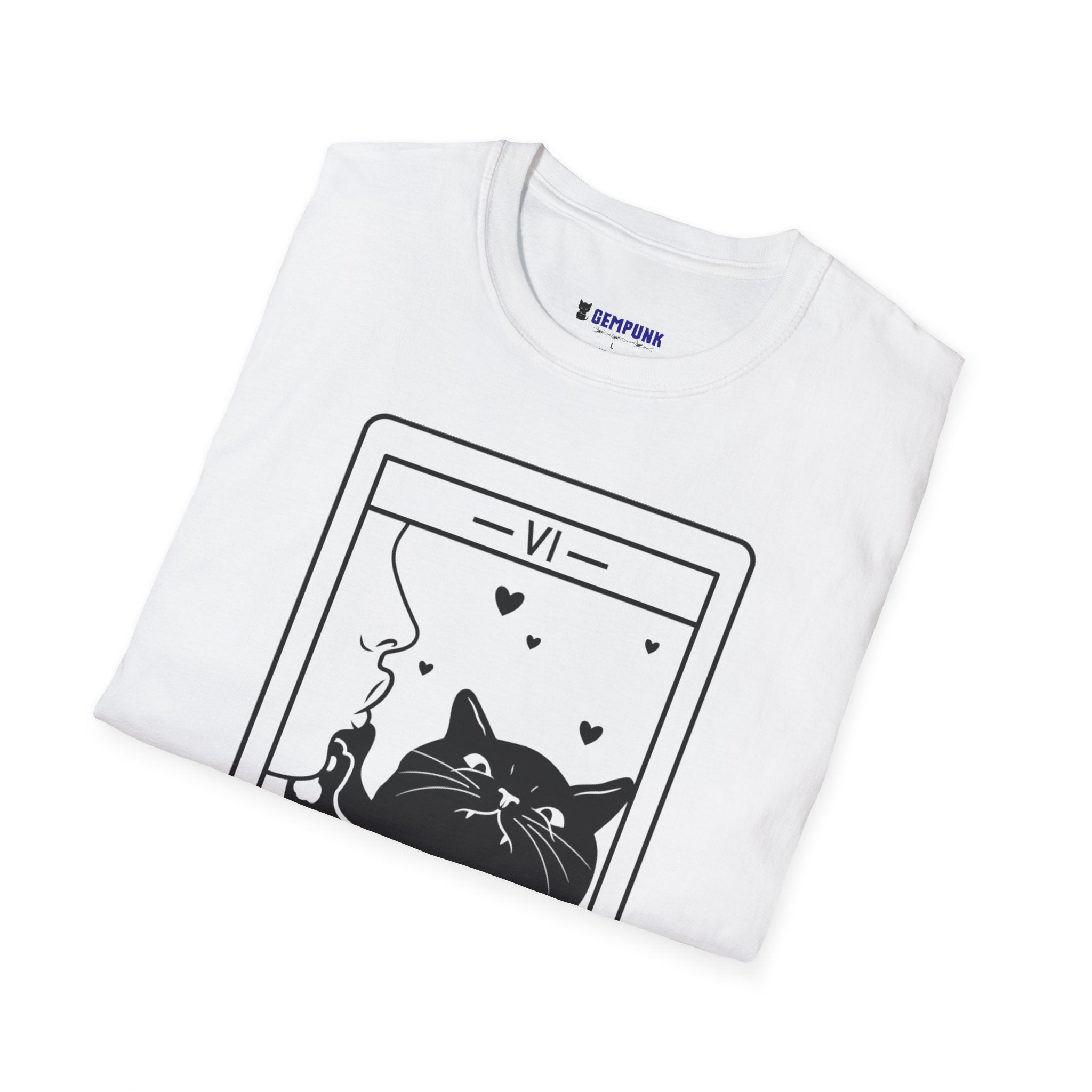 The Lovers Tarot Cat T-Shirt