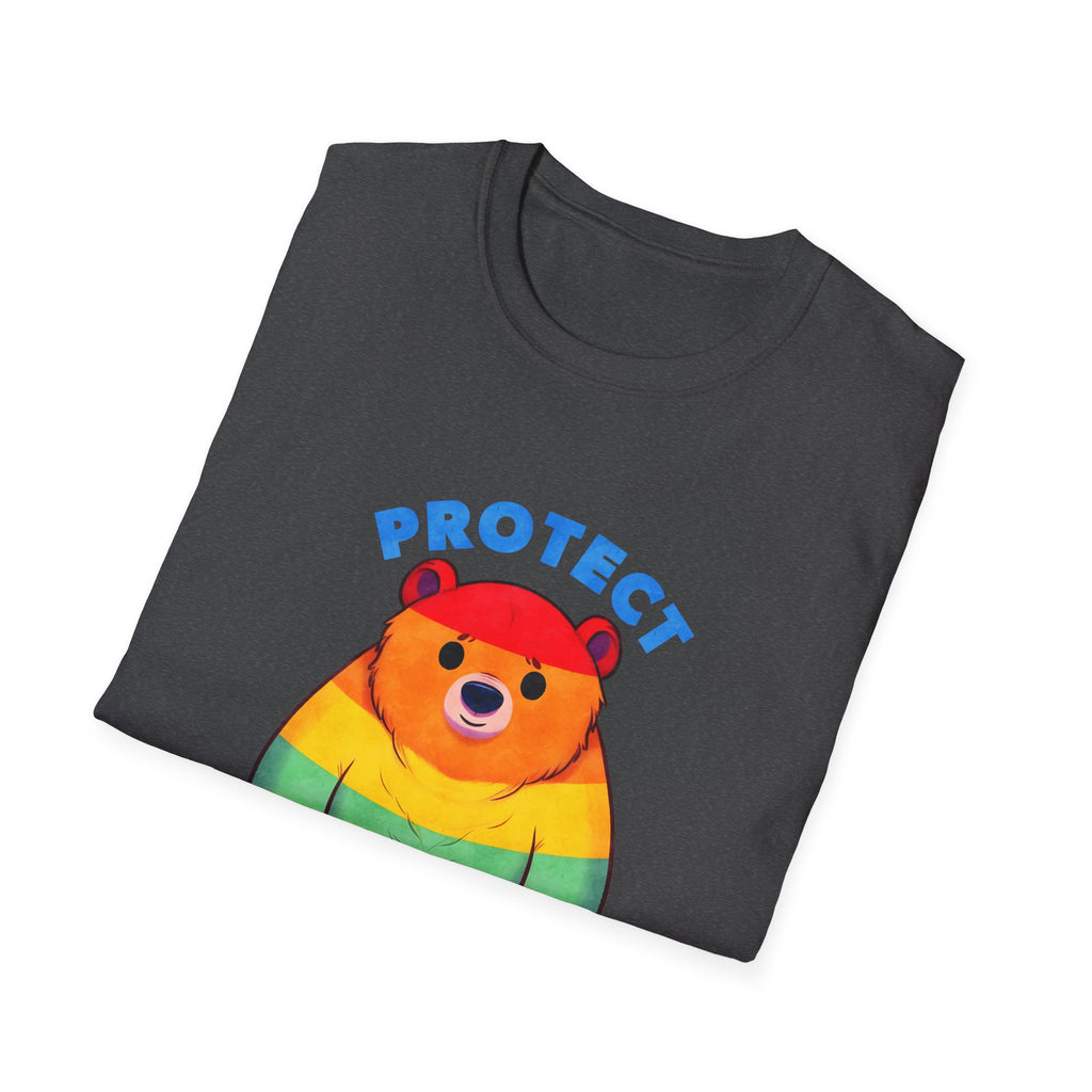 Protect Queer Kids T-Shirt — Rainbow Bear Pride Tee