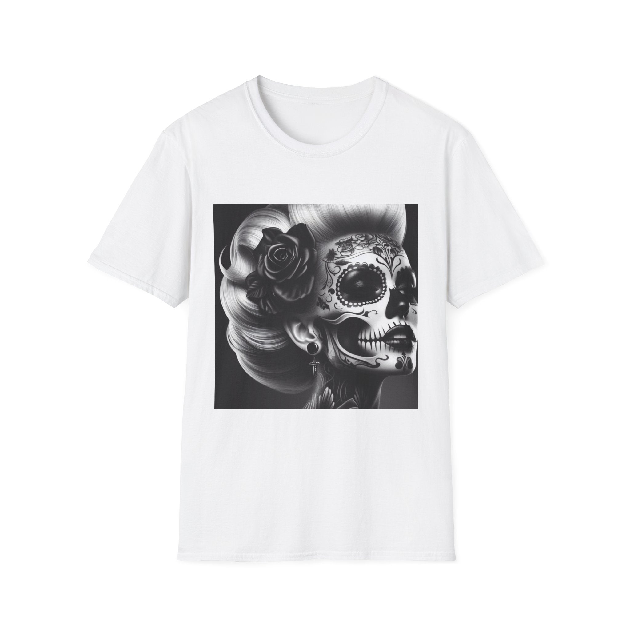 Woman with Skull Face