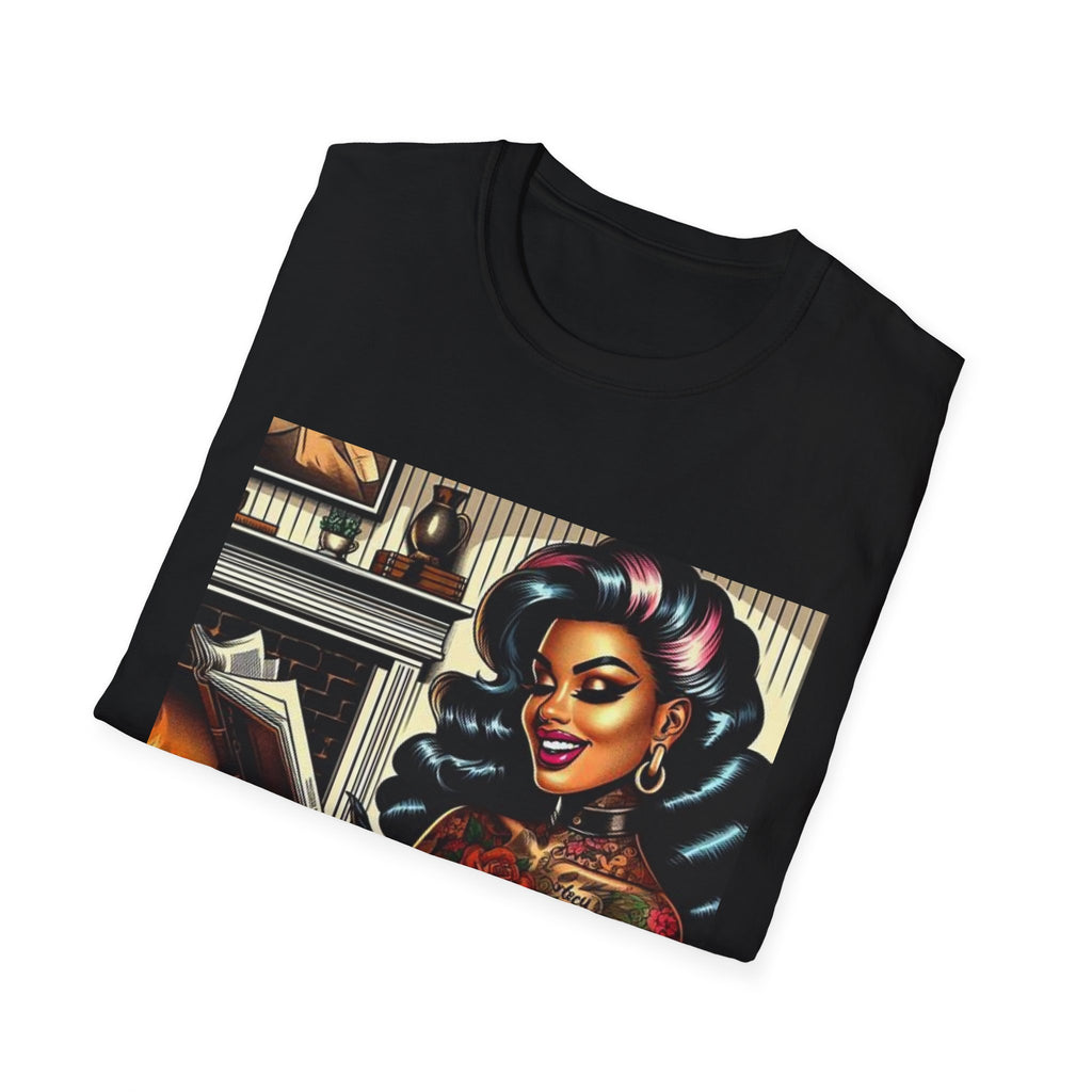 Another Hot Chick Reading by the Fire T-Shirt