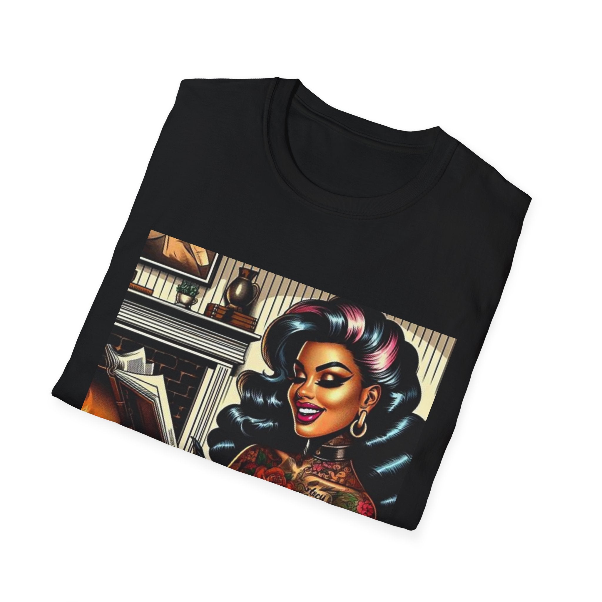 Another Hot Chick Reading by the Fire T-Shirt