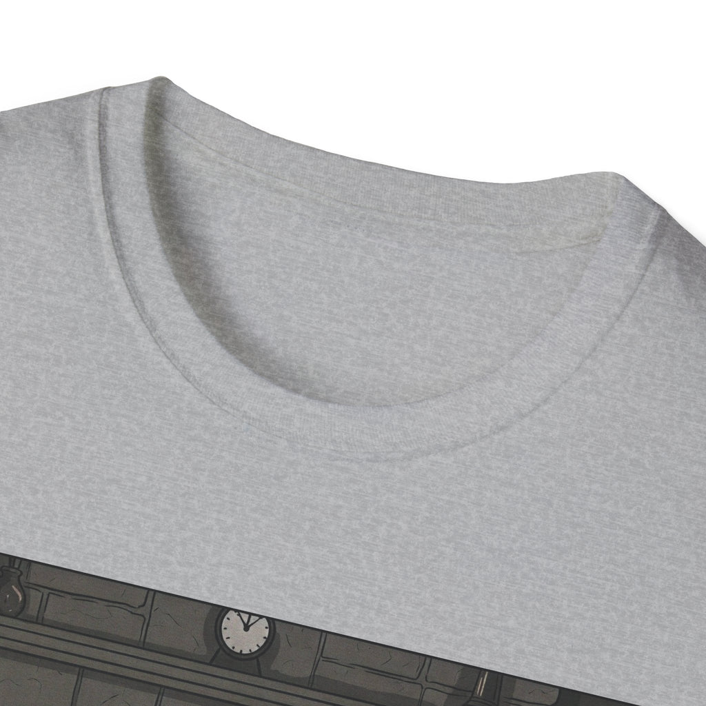 Cozy Fireplace Scene T-Shirt — Relaxing by the Hearth Graphic Tee