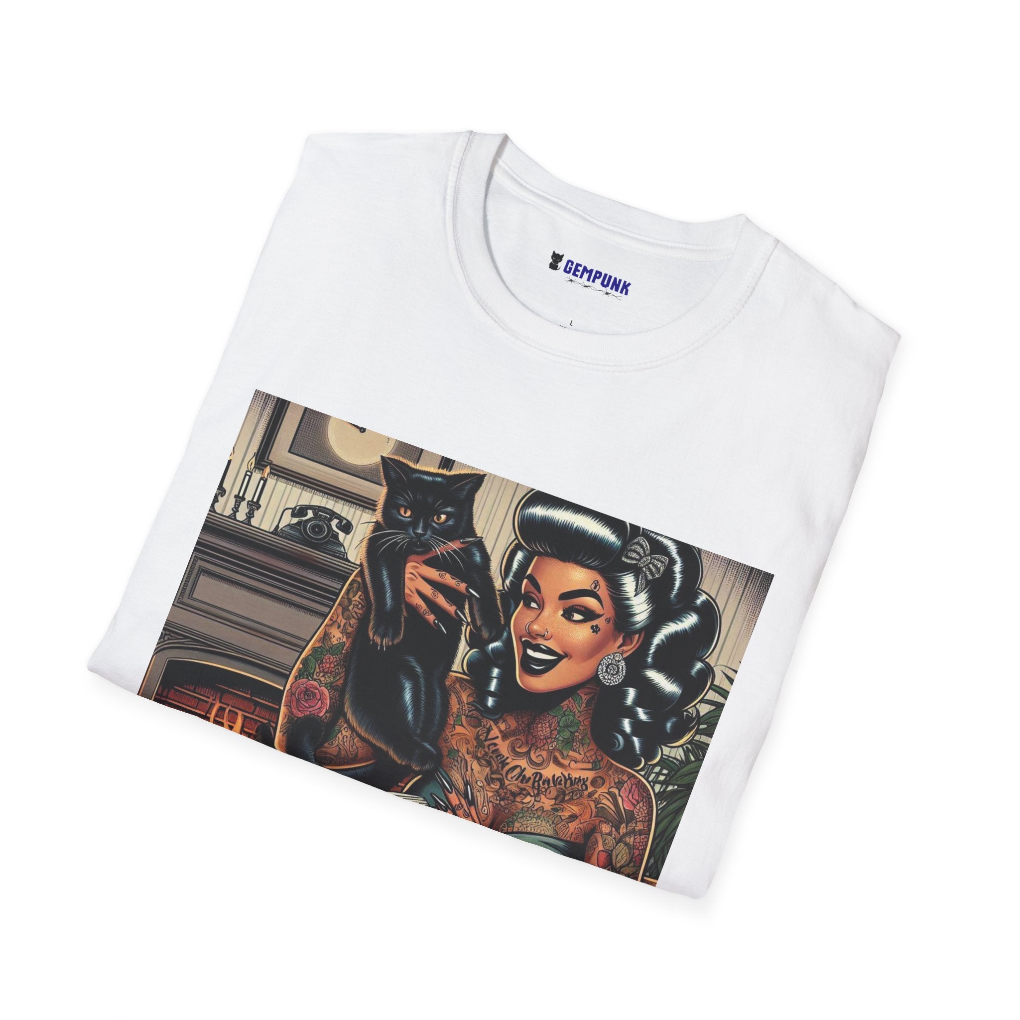 Hot Chick in Chair by the Fireplace T-Shirt
