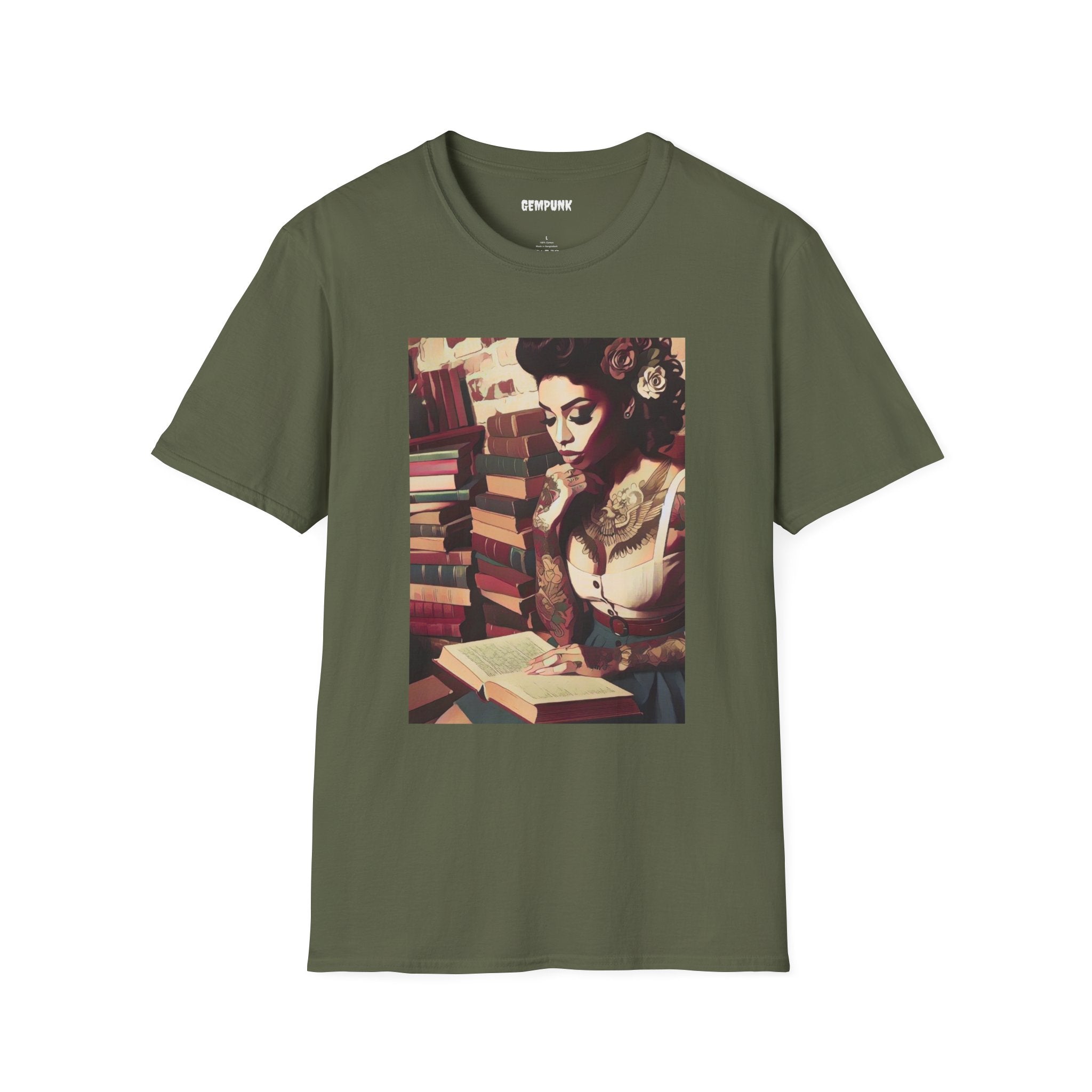 Hot Chick Reading her Books T-Shirt