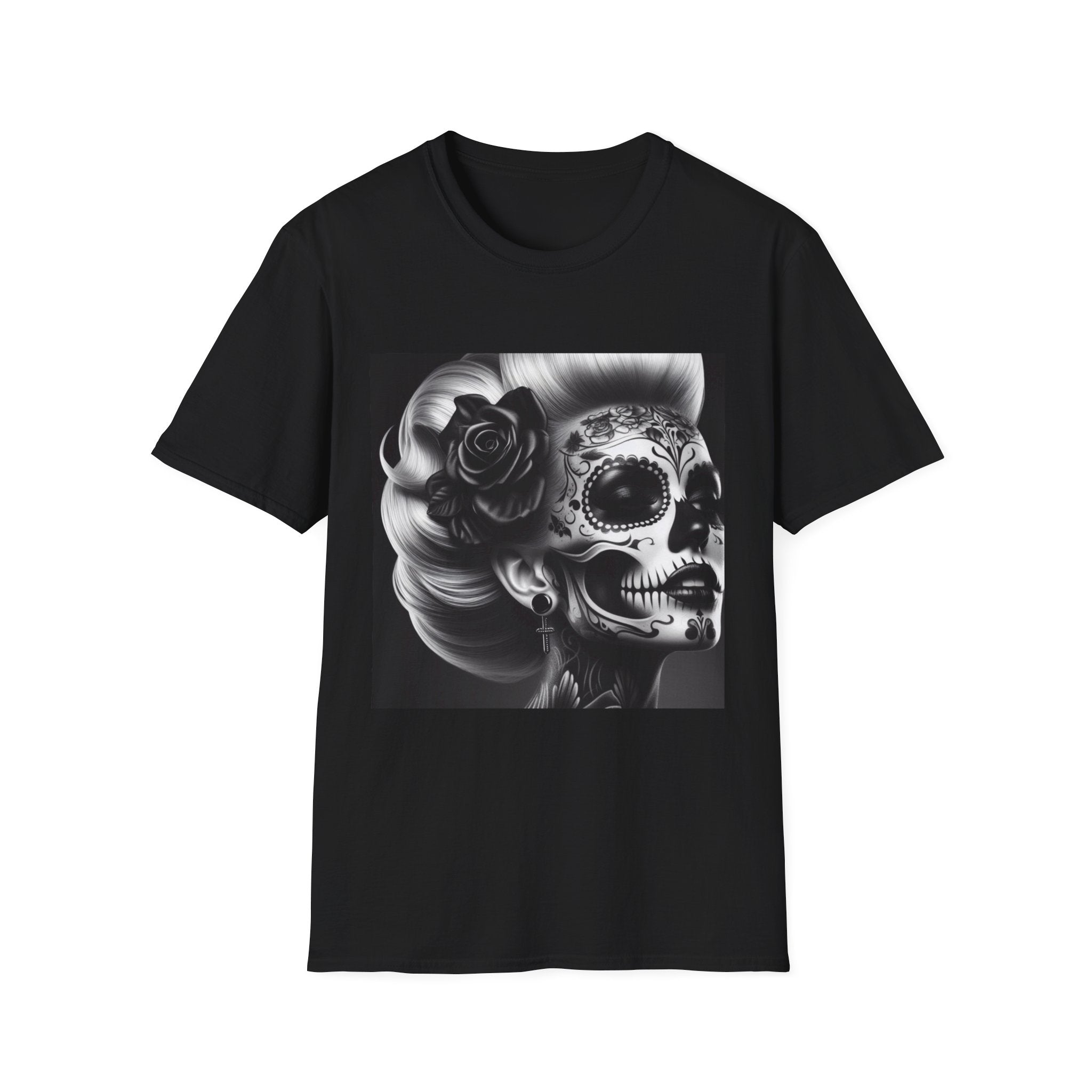Woman with Skull Face