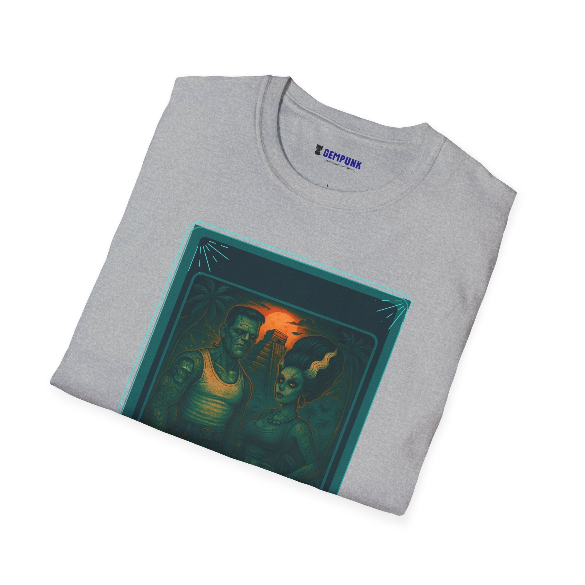 Los Amantes Tarot Art T‑Shirt — Mystical Lovers Card Design