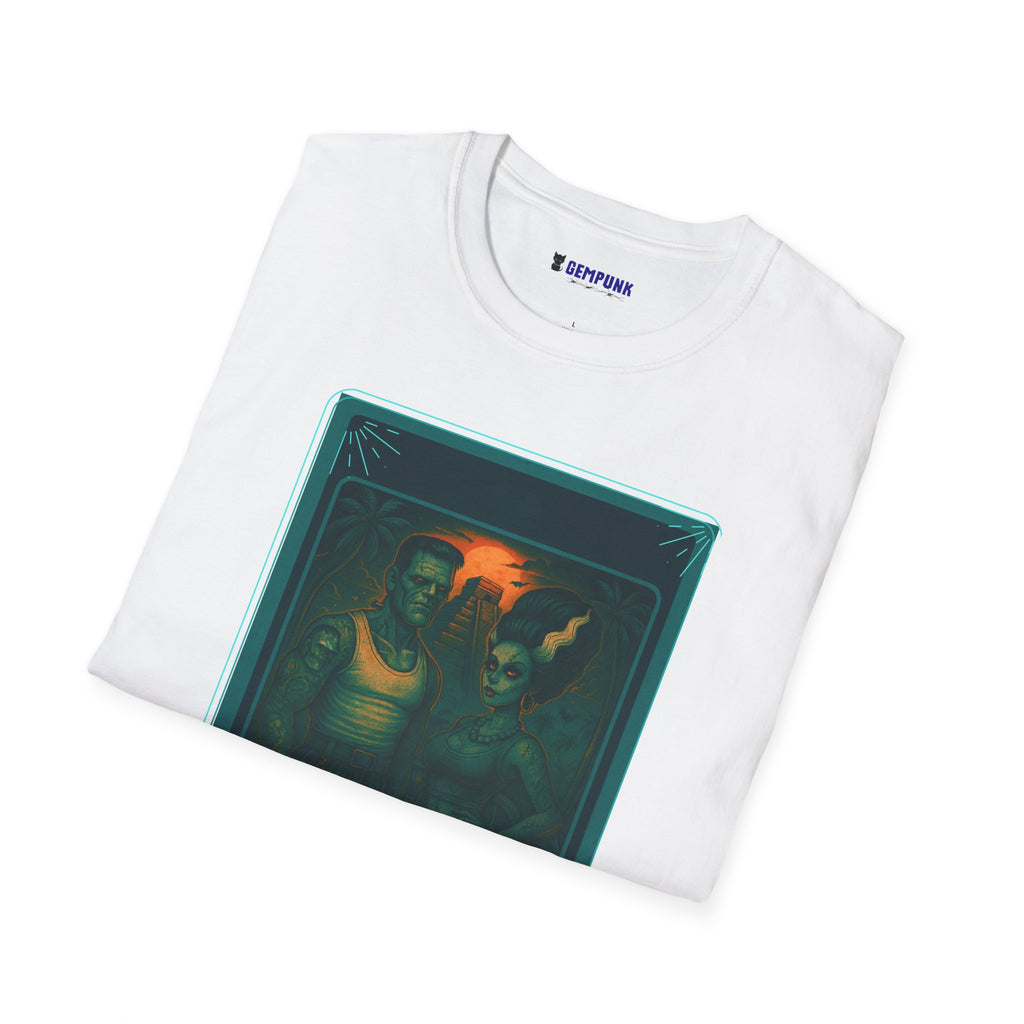 Los Amantes Tarot Art T‑Shirt — Mystical Lovers Card Design