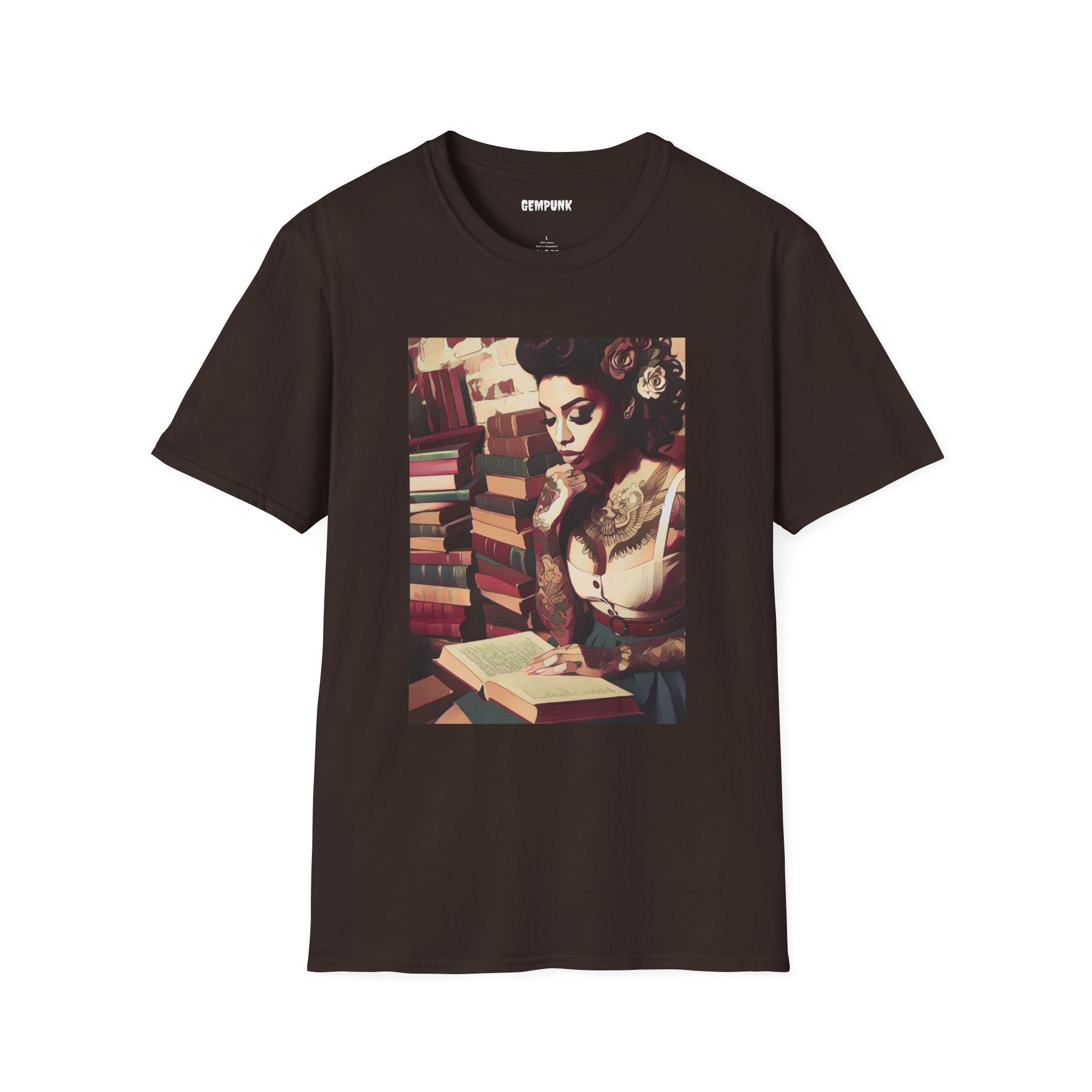 Hot Chick Reading her Books T-Shirt