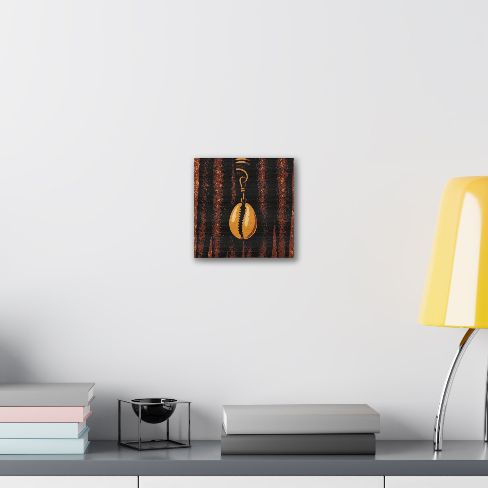 Cowrie Shell Hair Jewelry Wall Art — Boho Beach Coastal Decor
