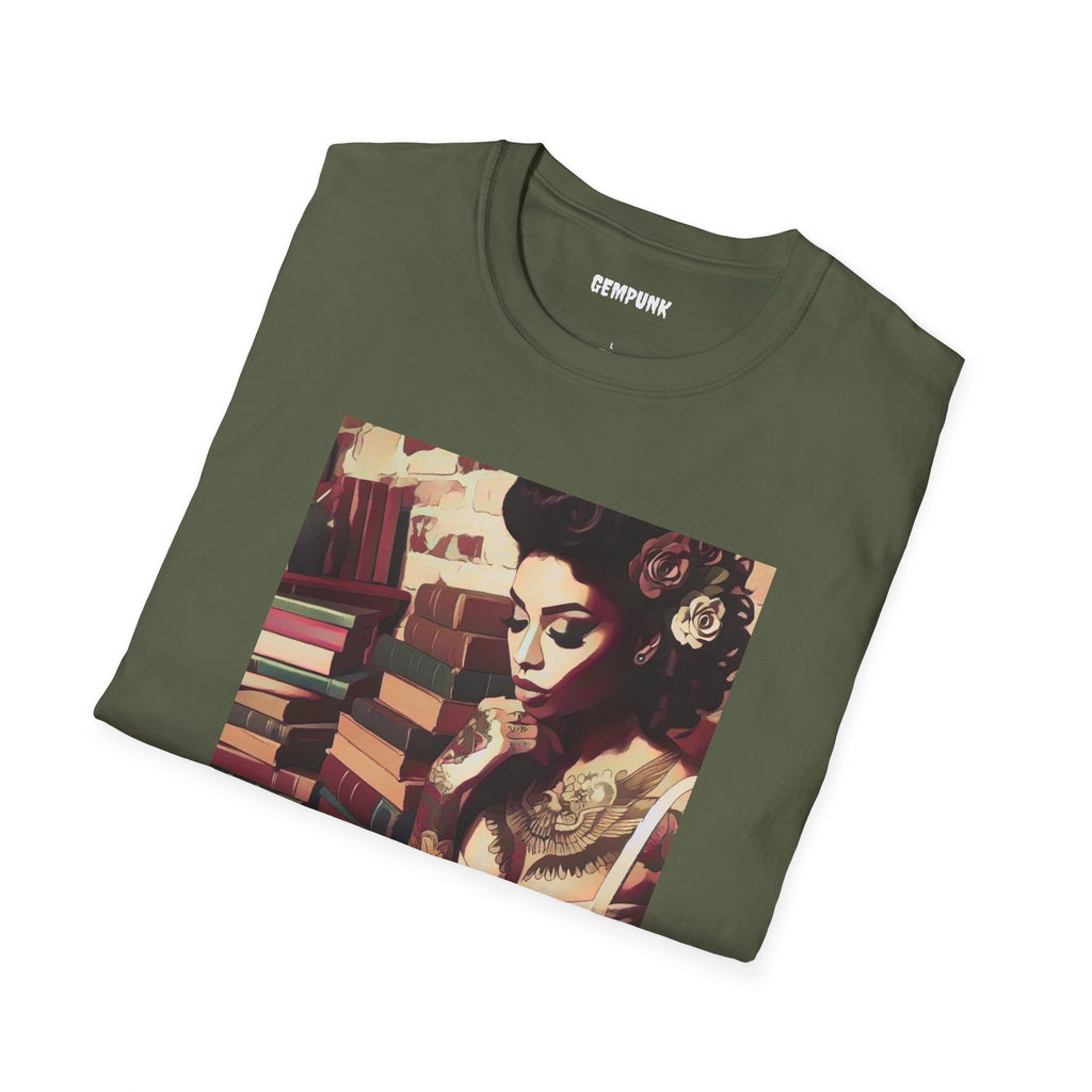 Hot Chick Reading her Books T-Shirt